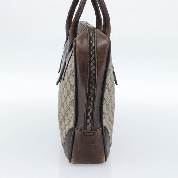 GUCCI GG Supreme Tote Bag PVC Beige 101666 Auth 183255