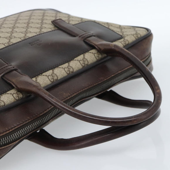 GUCCI GG Supreme Tote Bag PVC Beige 101666 Auth 183255