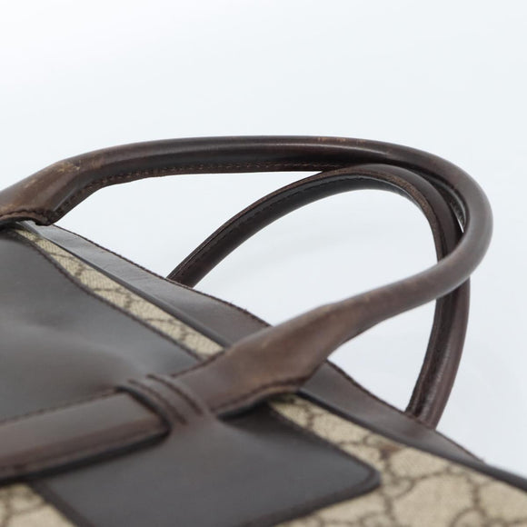 GUCCI GG Supreme Tote Bag PVC Beige 101666 Auth 183255