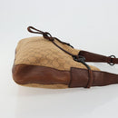 GUCCI GG Canvas Horsebit Shoulder Bag Beige 101975 Auth 183256A-4