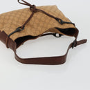GUCCI GG Canvas Horsebit Shoulder Bag Beige 101975 Auth 183256A-7