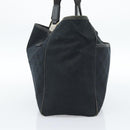 GUCCI GG Canvas Tote Bag Black Gold 145758 Auth 183257-4
