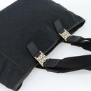GUCCI GG Canvas Tote Bag Black Gold 145758 Auth 183257-6