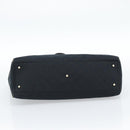 GUCCI GG Canvas Tote Bag Black Gold 145758 Auth 183257-5