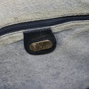 GUCCI GG Supreme Sherry Line Hand Bag PVC 2way Navy Gold 002 58 0033 Auth 183258-19