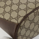 GUCCI GG Supreme Web Sherry Line Bag PVC Beige Gold 904 02 081 Auth 183259-14