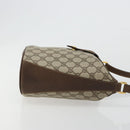 GUCCI GG Supreme Web Sherry Line Bag PVC Beige Gold 904 02 081 Auth 183259-3