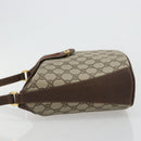 GUCCI GG Supreme Web Sherry Line Bag PVC Beige Gold 904 02 081 Auth 183259-4