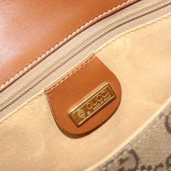 GUCCI GG Canvas Schultertasche Beige Gold 007 14 0074 Auth 183260