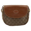 GUCCI GG Canvas Schultertasche Beige Gold 007 14 0074 Auth 183260-2
