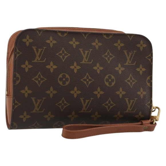 LOUIS VUITTON Monogram Orsay Clutch Bag M51790 LV Auth 183261