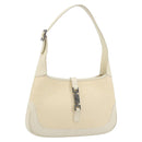 GUCCI Jackie Shoulder Bag Canvas Ivory Gold 001 3735 Auth 183266SAV-1