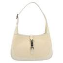 GUCCI Jackie Shoulder Bag Canvas Ivory Gold 001 3735 Auth 183266SAV-2