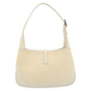 GUCCI Jackie Shoulder Bag Canvas Ivory Gold 001 3735 Auth 183266SAV-3