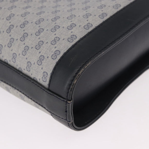 GUCCI Micro GG Supreme Shoulder Bag PVC Navy Gold 001 109 0579 Auth 183267