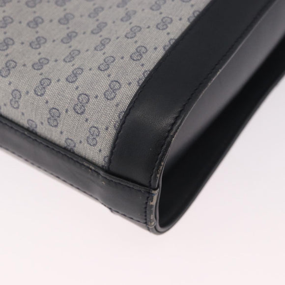 GUCCI Micro GG Supreme Shoulder Bag PVC Navy Gold 001 109 0579 Auth 183267