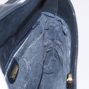 GUCCI Micro GG Supreme Shoulder Bag PVC Navy Gold 001 109 0579 Auth 183267-19