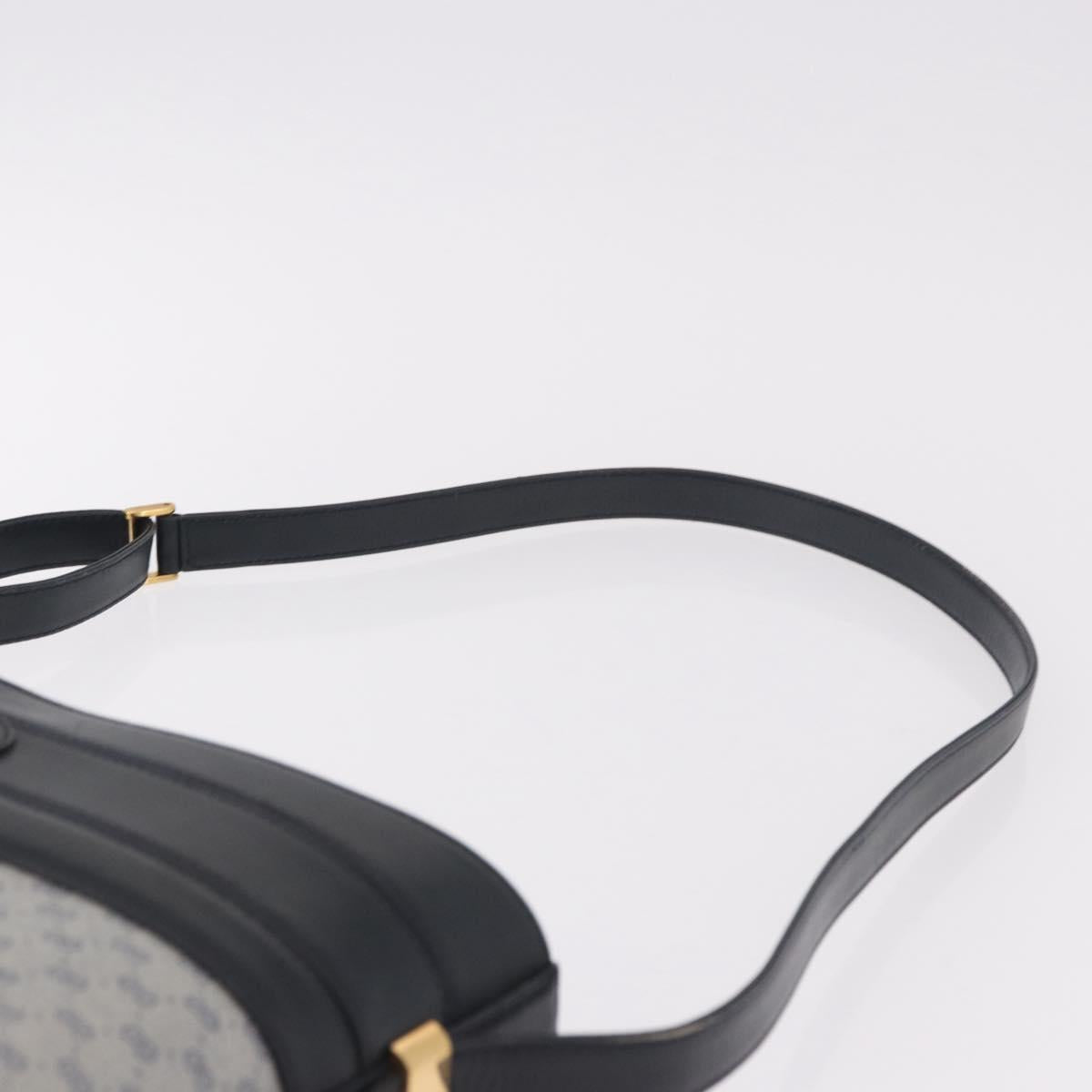 GUCCI Micro GG Supreme Shoulder Bag PVC Navy Gold 001 109 0579