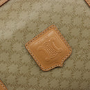CELINE Macadam Canvas Handtas PVC Beige Goud Auth 183269A-18