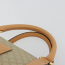 CELINE Macadam Canvas Handtas PVC Beige Goud Auth 183269A-8