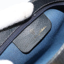 GUCCI GG Supreme Pouch PVC Navy 89 01 020 Auth 183285A-9