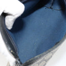 GUCCI GG Supreme Pouch PVC Navy 89 01 020 Auth 183285A-10
