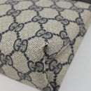 GUCCI GG Supreme Pouch PVC Navy 89 01 020 Auth 183285A-7