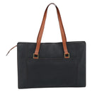BOTTEGA VENETA Tote Bag PVC Canvas Black Gold Auth 183286-2