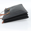 BOTTEGA VENETA Tote Bag PVC Canvas Black Gold Auth 183286-3