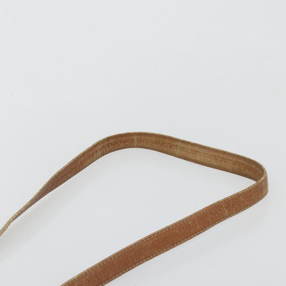 LOEWE Purse Shoulder Bag Suede Brown Gold Auth 183287