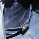 GUCCI Micro GG Supreme Hand Bag PVC Navy Gold Auth 183291-22