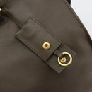 SAINT LAURENT Cabas Classic Hand Bag Leather Brown Gold 311208 Auth 183295A-16
