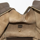 SAINT LAURENT Cabas Classic Hand Bag Leather Brown Gold 311208 Auth 183295A-22