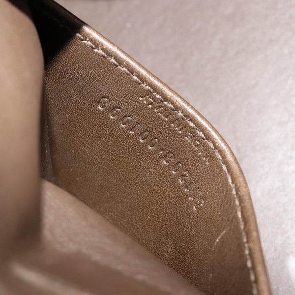 SAINT LAURENT Cabas Classic Hand Bag Leather Brown Gold 311208 Auth 183295A