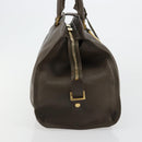 SAINT LAURENT Cabas Classic Hand Bag Leather Brown Gold 311208 Auth 183295A-4