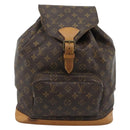 LOUIS VUITTON Monogram Montsouris GM Backpack M51135 LV Auth 183298-13