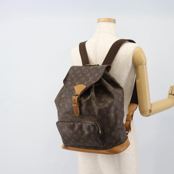 LOUIS VUITTON Monogram Montsouris GM Backpack M51135 LV Auth 183298