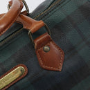 Polo Ralph Lauren Boston Bag Leder PVC Grün Auth 183300A-11