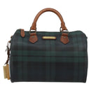 Polo Ralph Lauren Boston Bag Leder PVC Grün Auth 183300A-13