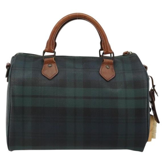 Polo Ralph Lauren Boston Bag Leder PVC Grün Auth 183300A