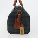 Polo Ralph Lauren Boston Bag Leder PVC Grün Auth 183300A-4