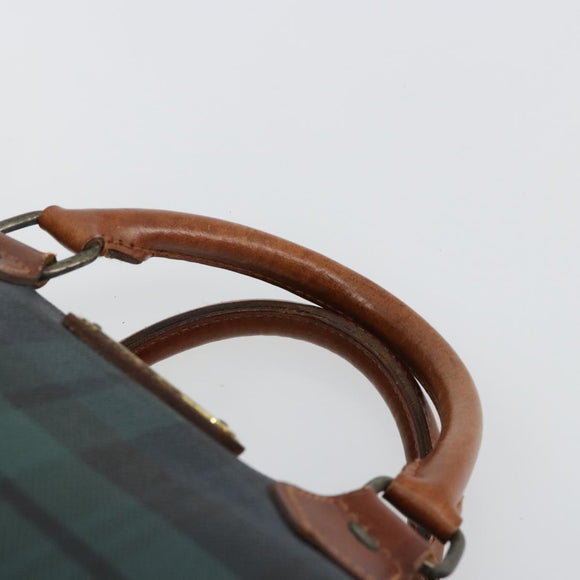 Polo Ralph Lauren Boston Bag Leder PVC Grün Auth 183300A