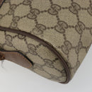 GUCCI GG Supreme Web Sherry Line Bag PVC Beige 001 56 6472 4021 Auth 183301-15