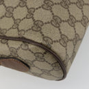GUCCI GG Supreme Web Sherry Line Bag PVC Beige 001 56 6472 4021 Auth 183301-17
