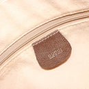 GUCCI GG Supreme Web Sherry Line Bag PVC Beige 001 56 6472 4021 Auth 183301-19