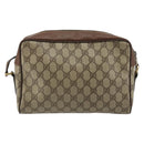 GUCCI GG Supreme Web Sherry Line Bag PVC Beige 001 56 6472 4021 Auth 183301-2