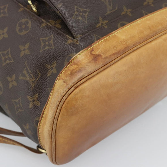 LOUIS VUITTON Monogram Montsouris GM Rugzak M51135 LV Auth 183302