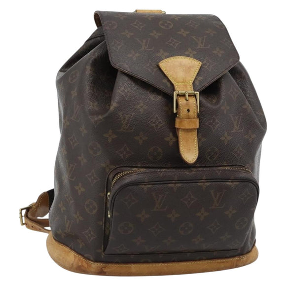 LOUIS VUITTON Monogram Montsouris GM Rugzak M51135 LV Auth 183302