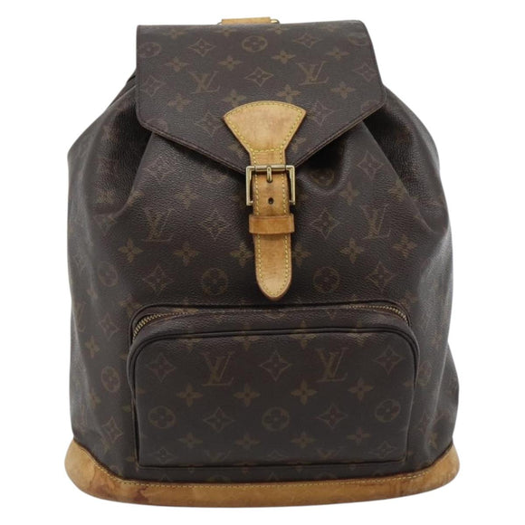 LOUIS VUITTON Monogram Montsouris GM Rugzak M51135 LV Auth 183302