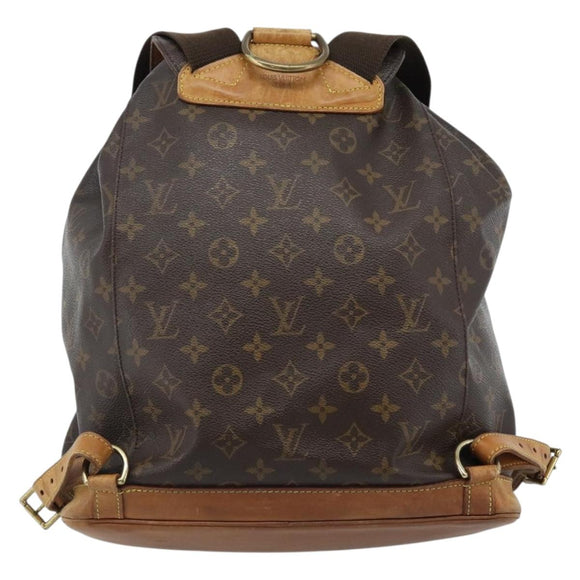 LOUIS VUITTON Monogram Montsouris GM Rugzak M51135 LV Auth 183302